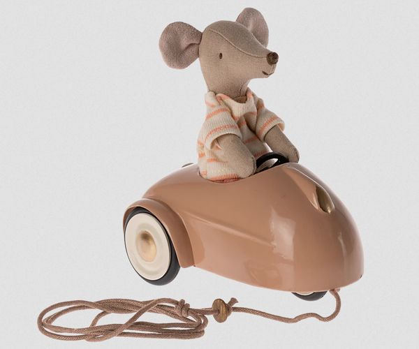 Maileg Mouse Car in Dark Powder