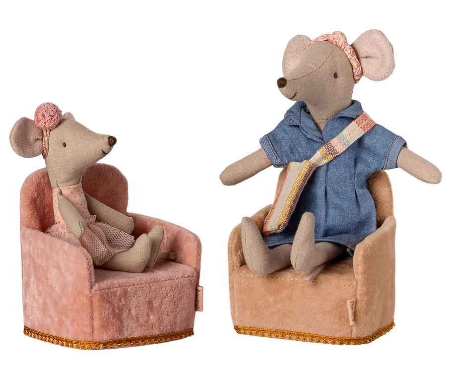 Maileg Folding Chair for a Mouse / Powder