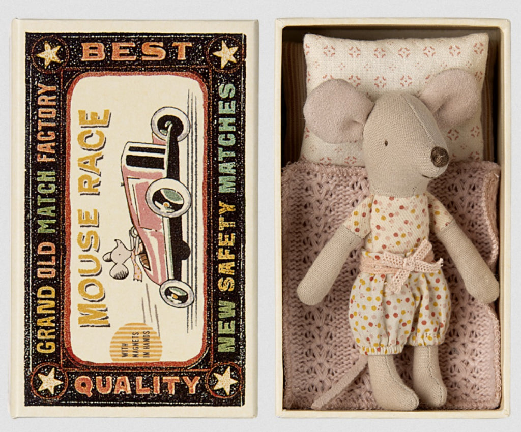 Little Sister Mouse in Matchbox