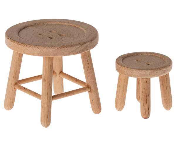 Maileg Table & Stool Set for Mouse