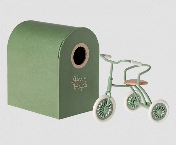 Maileg Mouse Tricycle Green