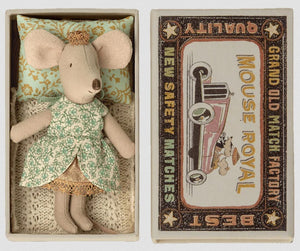 Little Sister Princess Mouse in Matchbox