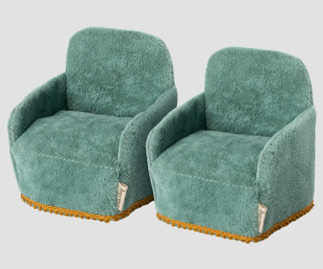 Maileg Mouse Chairs Green