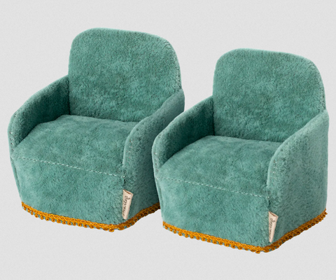 Maileg Mouse Chairs Green