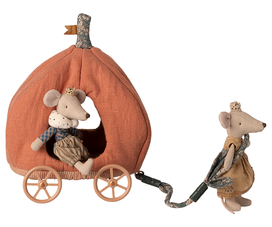 Maileg Pumpkin Carriage for Mouse