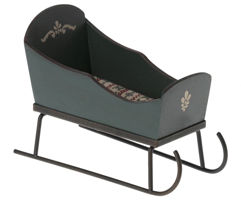 Maileg Sleigh for Mouse / Green