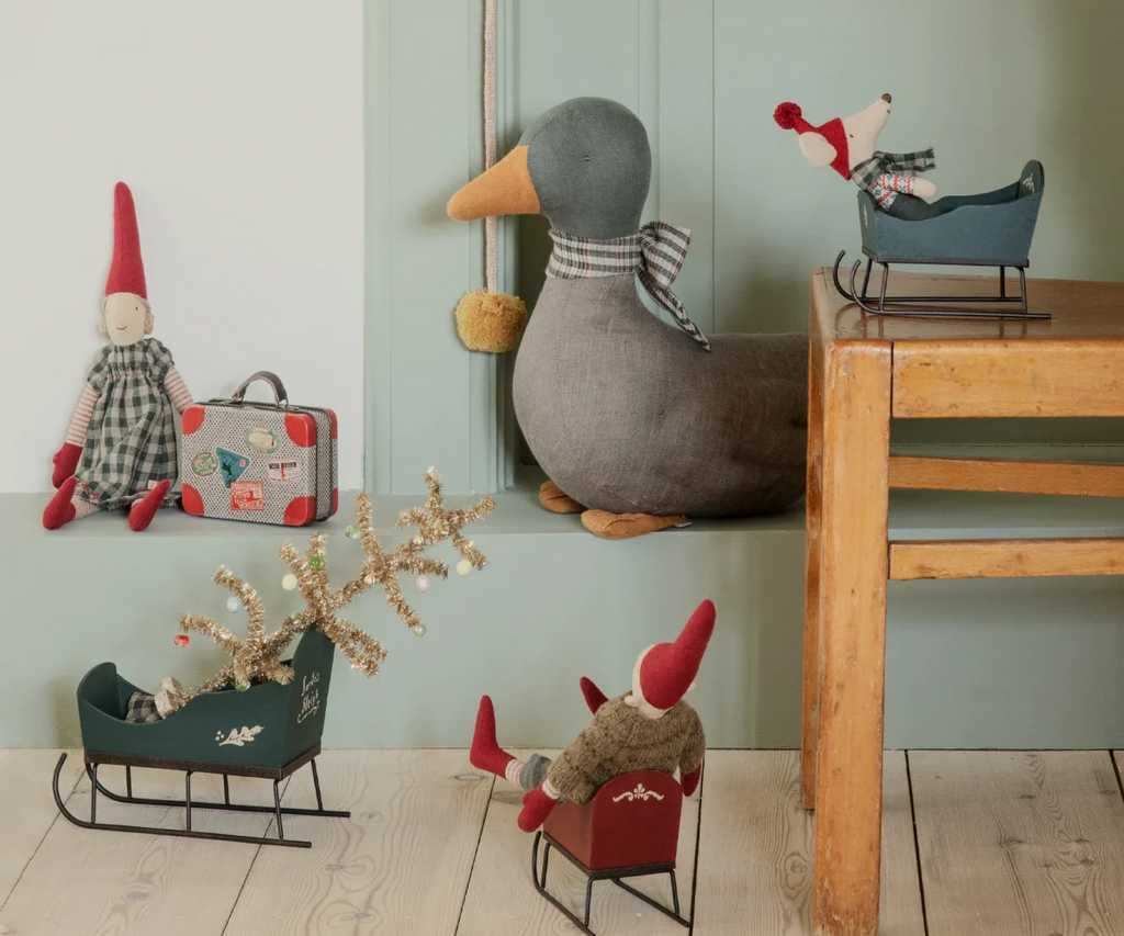 Maileg Sleigh for Mouse / Green