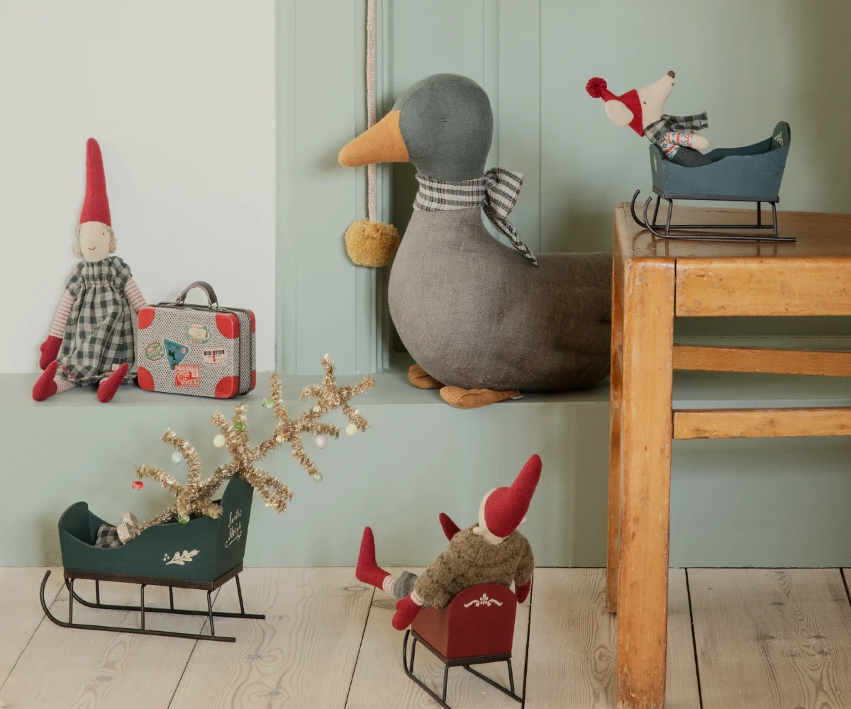Maileg Sleigh for Mouse / Green