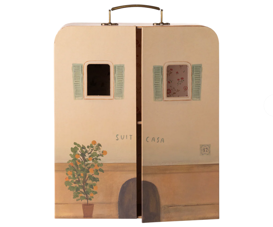 Maileg SuitCasa Little Sister & Brother Mouse House