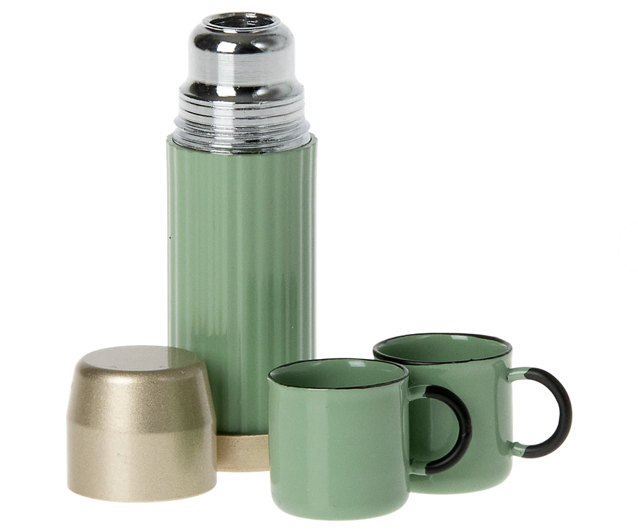 Maileg Thermos and Cups for Mouse / Mint