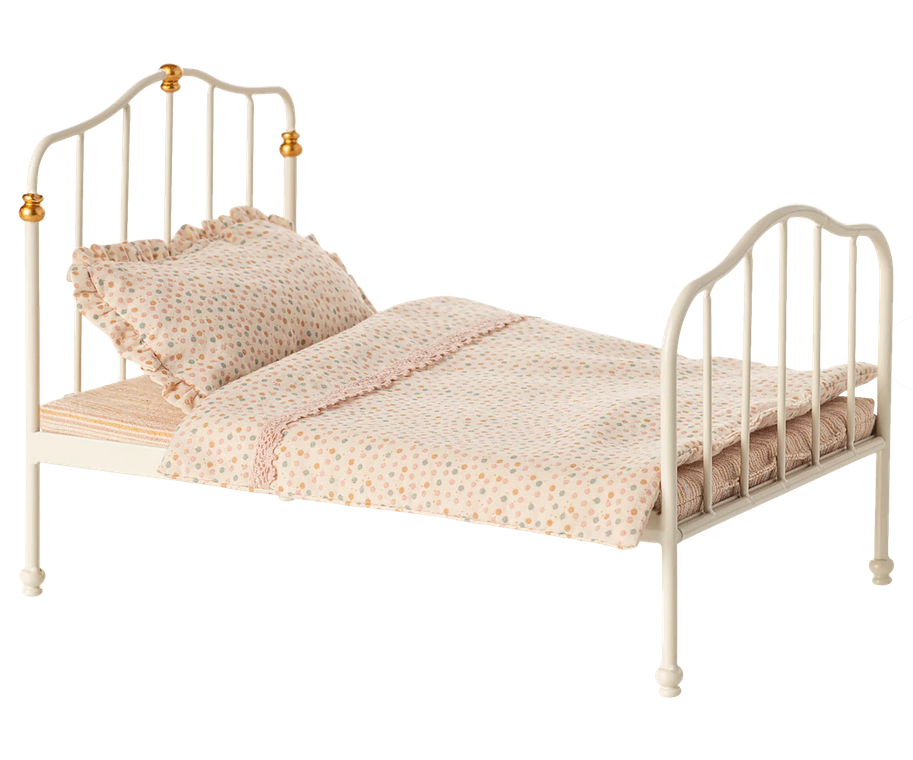 Maileg Vintage Bed for a Mouse in Off White