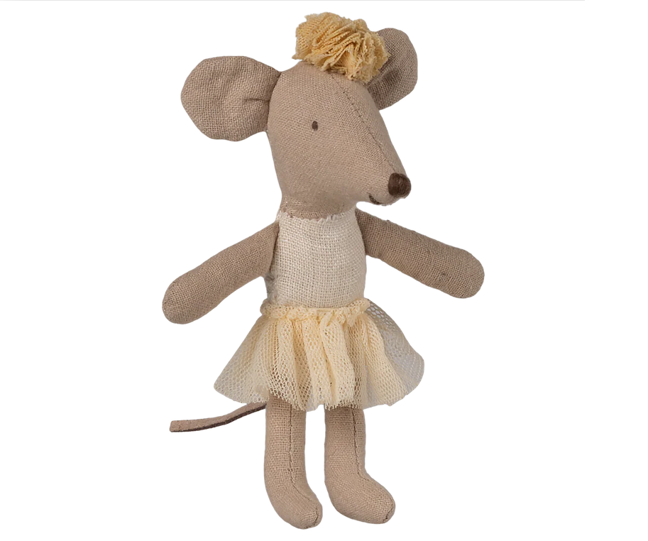 Maileg Ballerina Little Sister Mouse / Off White