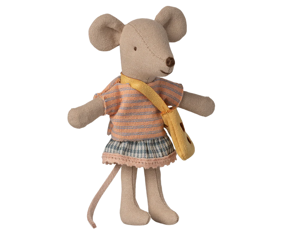 Maileg Little Sister Mouse with Bag