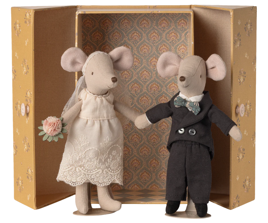 Maileg Wedding Mice Couple in Box