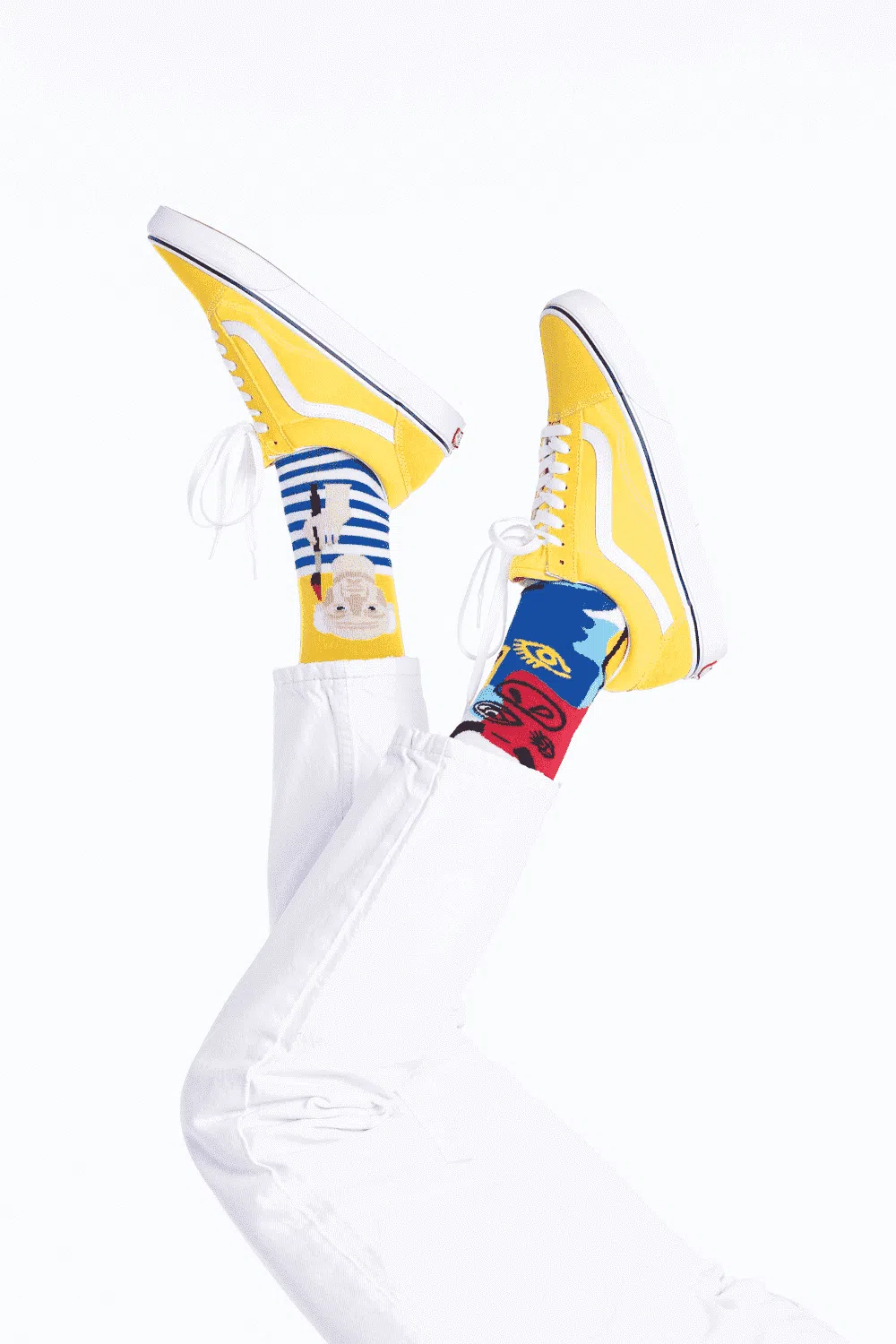 Many Mornings Mismatched Crew Socks - Picassocks