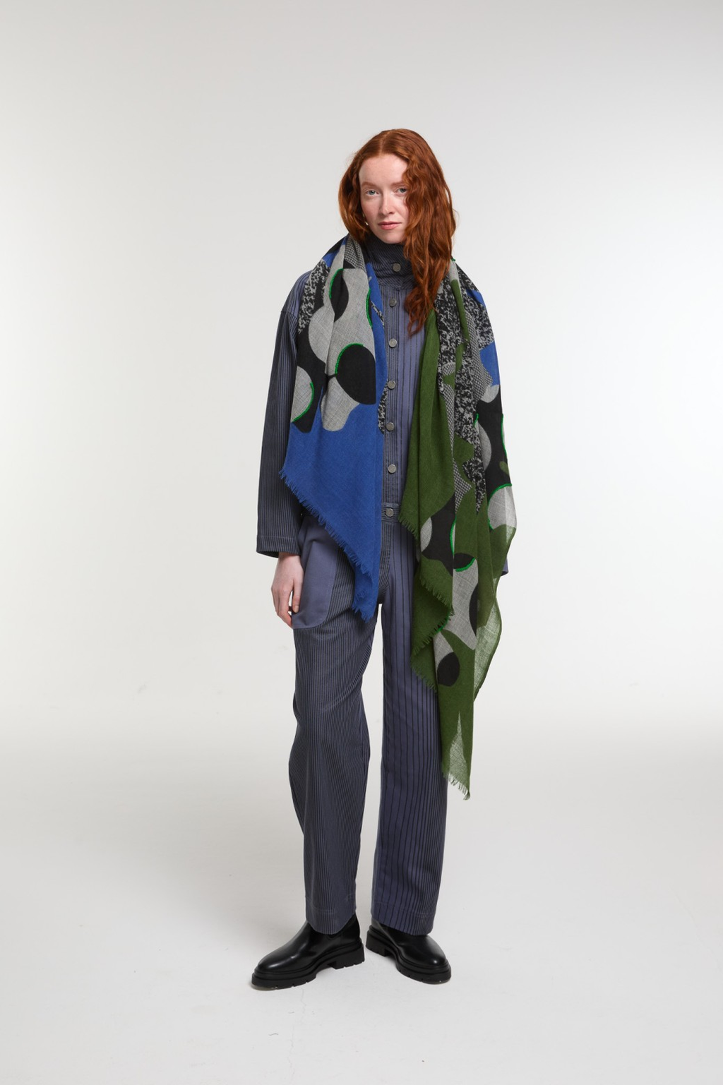Mapoesie Eternel Scarf in Blue Green