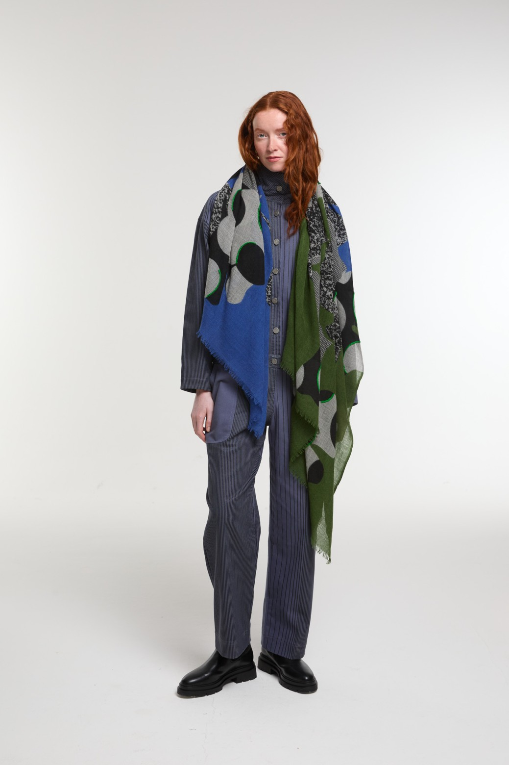 Mapoesie Eternel Scarf in Blue Green