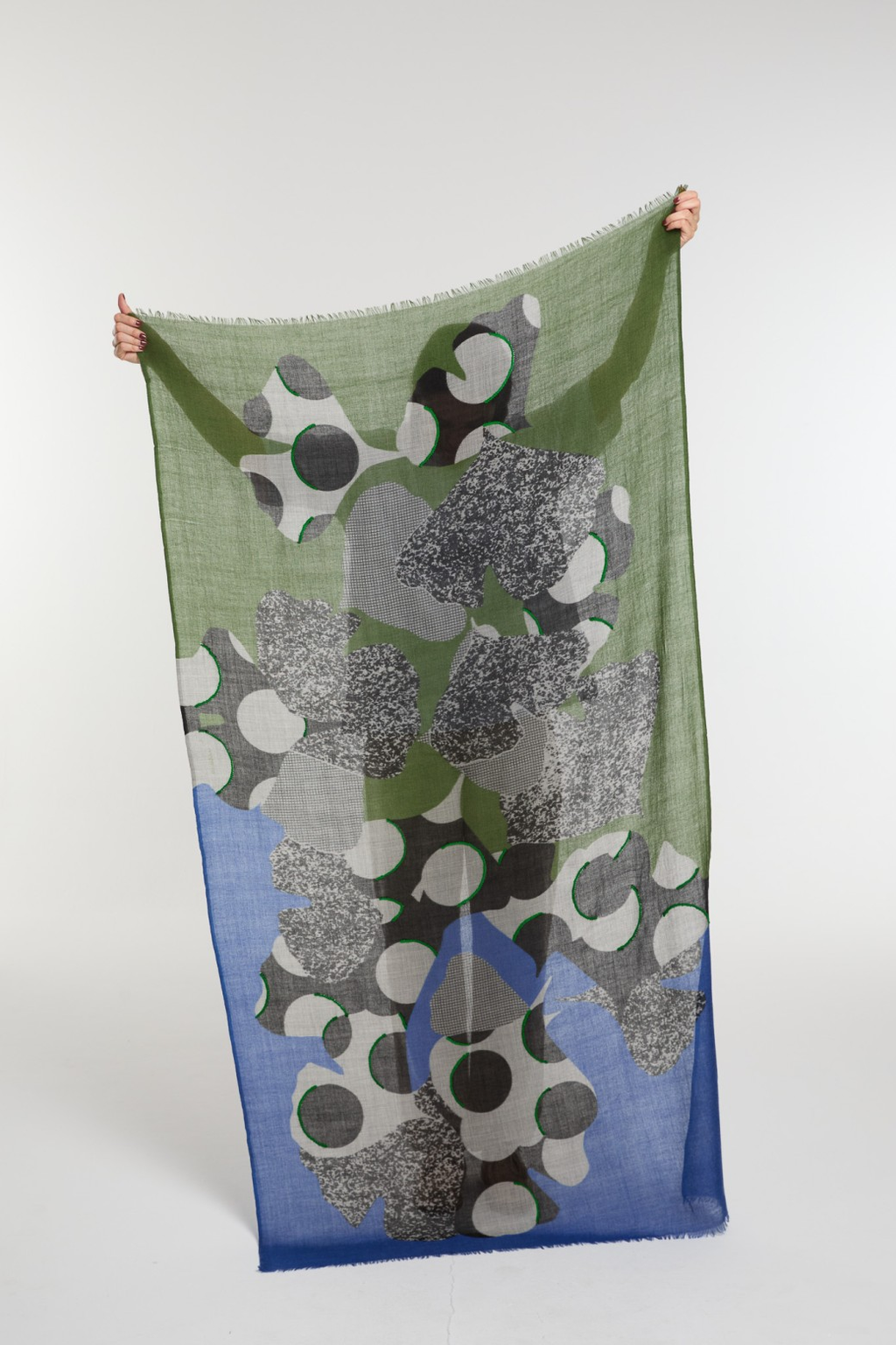 Mapoesie Eternel Scarf in Blue Green