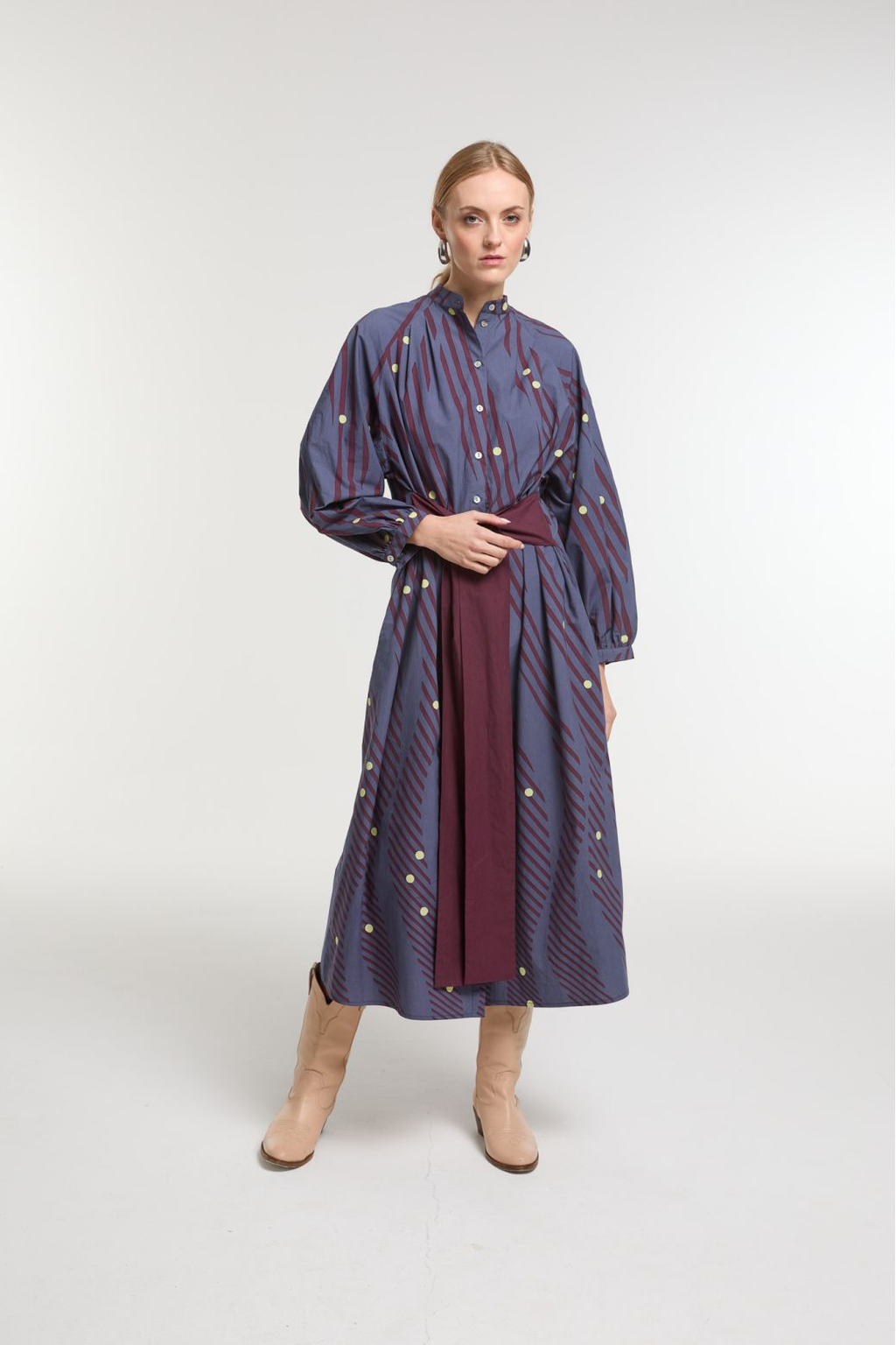 Mapoesie Eulalie Moon Dress in Night Blue