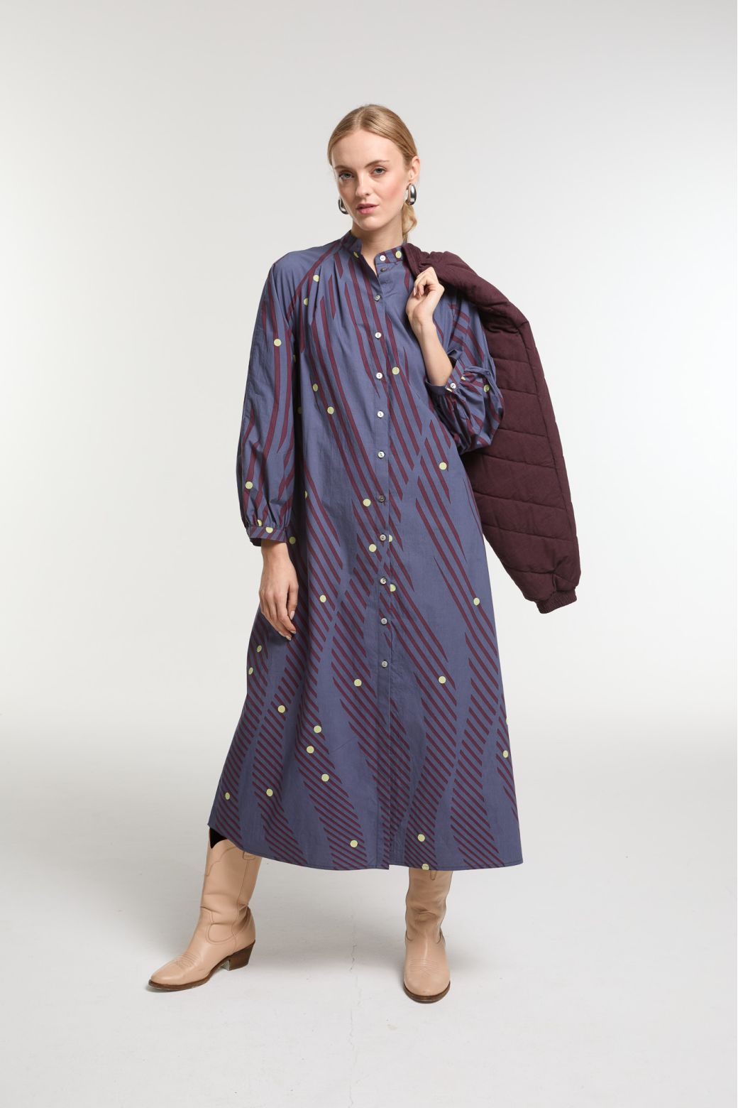 Mapoesie Eulalie Moon Dress in Night Blue