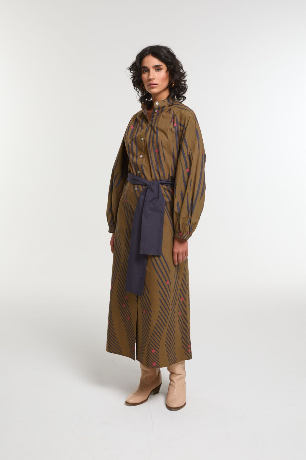 Mapoesie Eulalie Moon Dress in Khaki