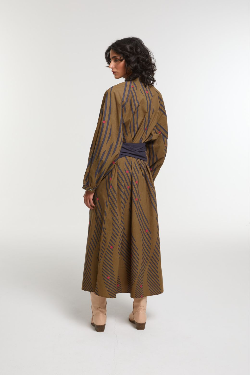 Mapoesie Eulalie Moon Dress in Khaki