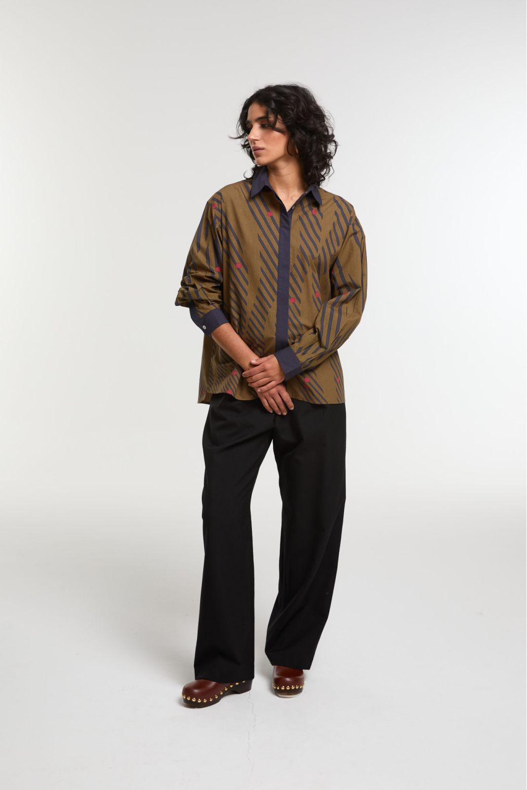 Mapoesie Rosalie Moon Shirt in Khaki