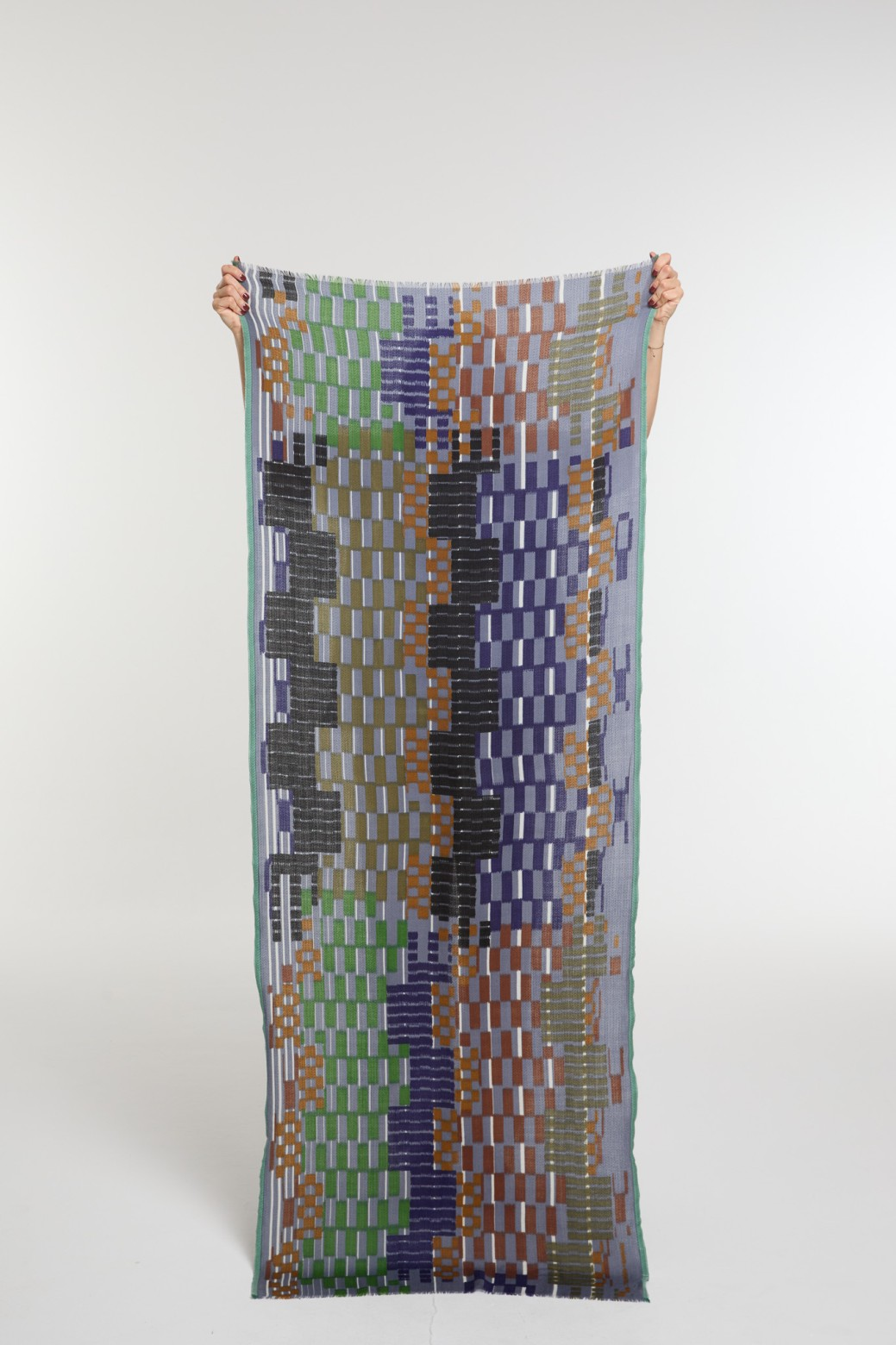 Mapoesie Saccade Scarf in Blue Grey