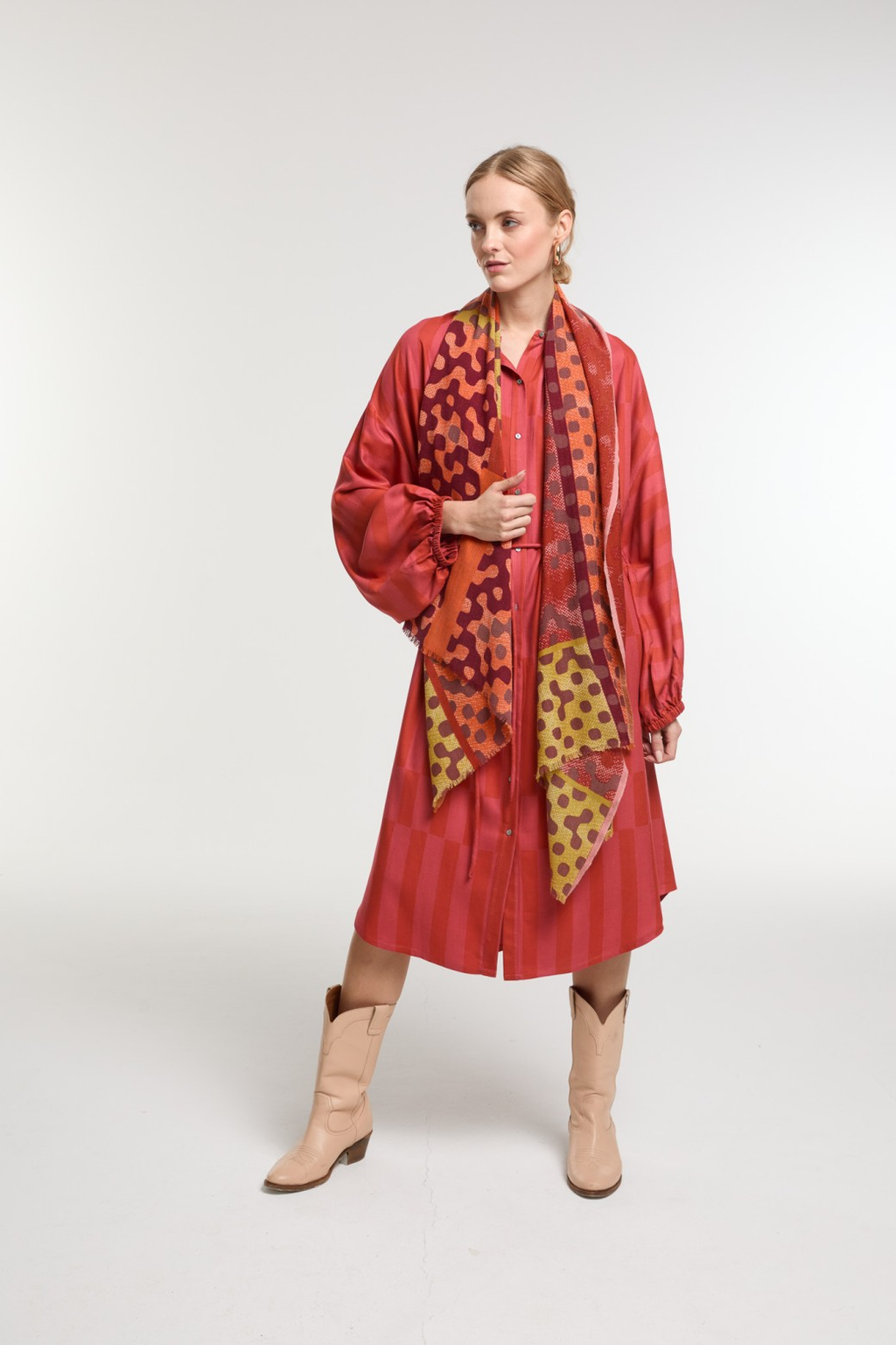 Mapoesie's Variation Scarf in Cinnabar