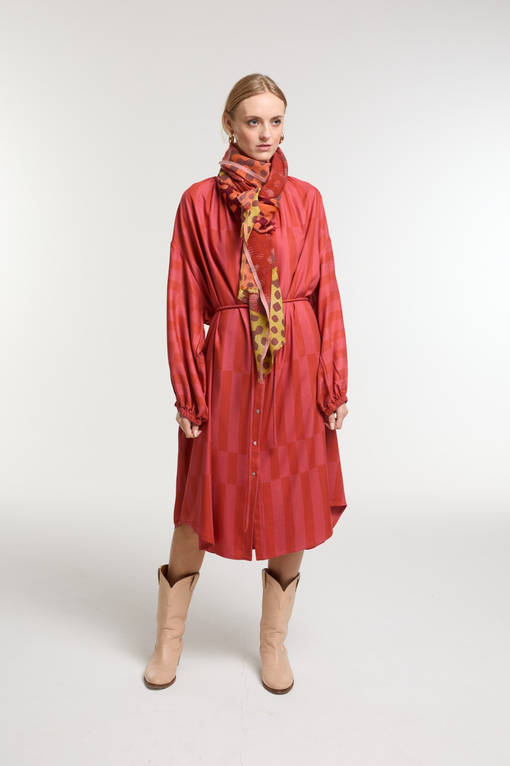 Mapoesie's Variation Scarf in Cinnabar