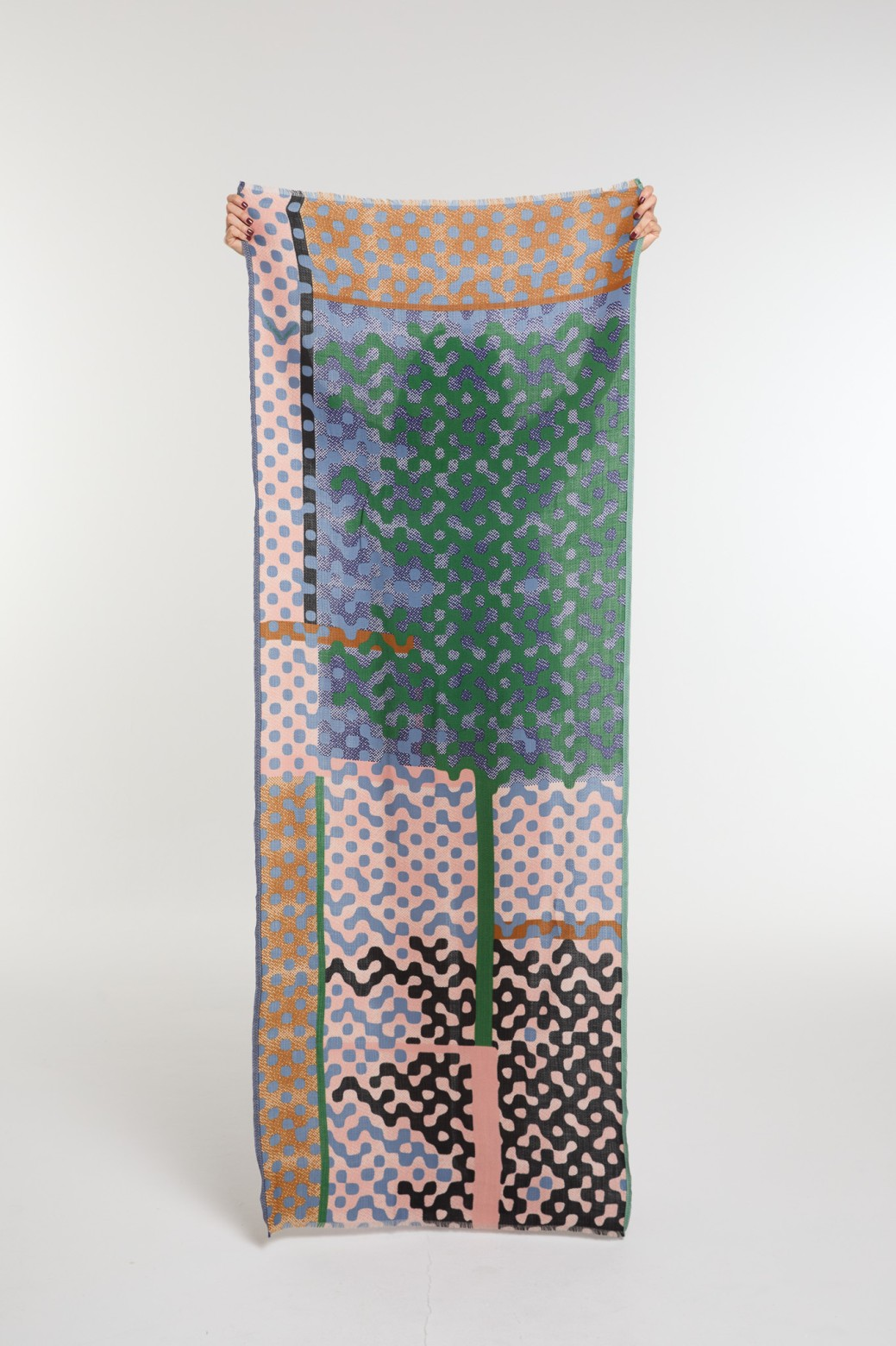 Mapoesie's Variation Scarf in Green Brown