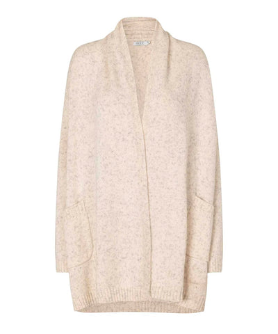 Masai Lourdea Open Front Cardigan Whitecap with Front Pockets