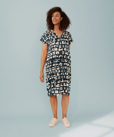 Masai Olivian Dress in Reflection Pond Print