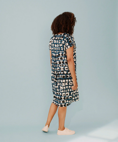 Masai Olivian Dress in Reflection Pond Print