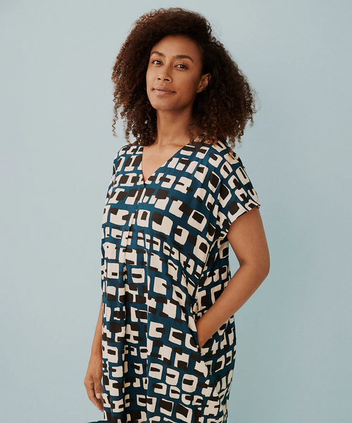 Masai Olivian Dress in Reflection Pond Print