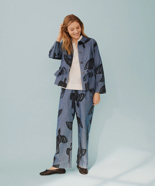 Masai Payton Printed Denim Trousers