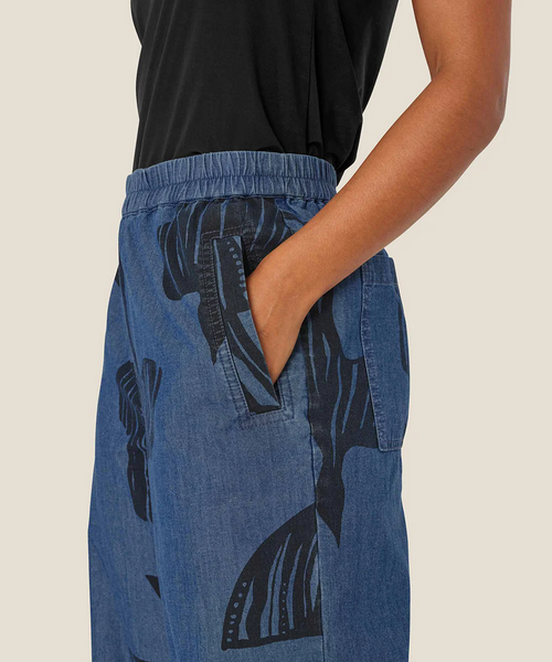 Masai Payton Printed Denim Trousers