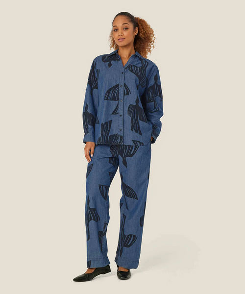 Masai Payton Printed Denim Trousers