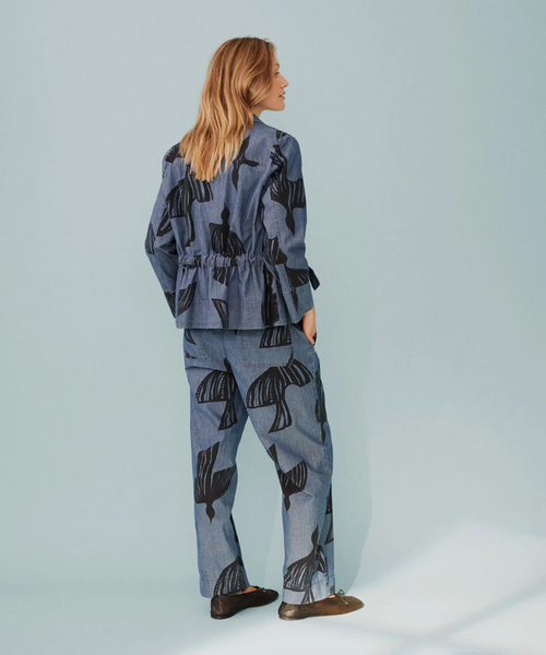 Masai Payton Printed Denim Trousers