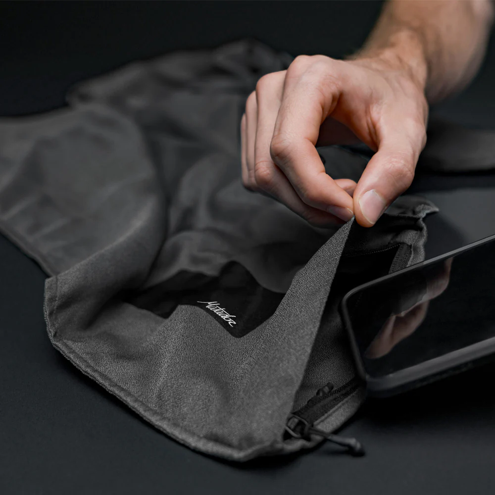 Matador Travel NanoDry Packable Beach Towel in Charcoal