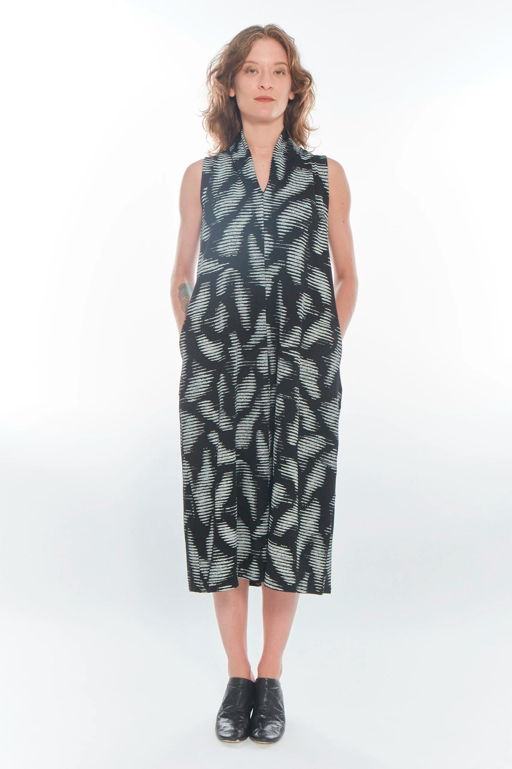 Lotus Print Eden Tank Dress