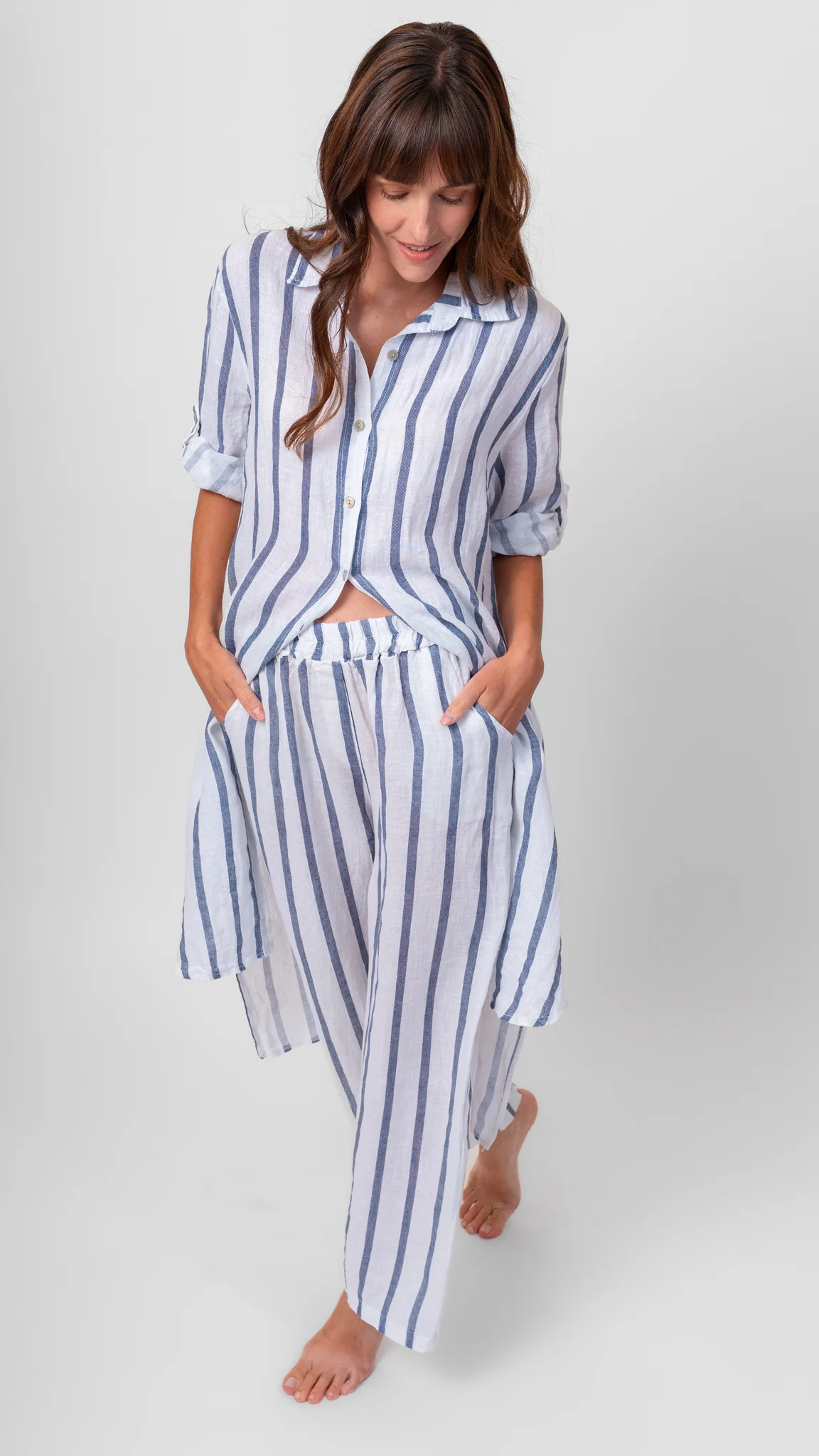 Striped Linen Pant