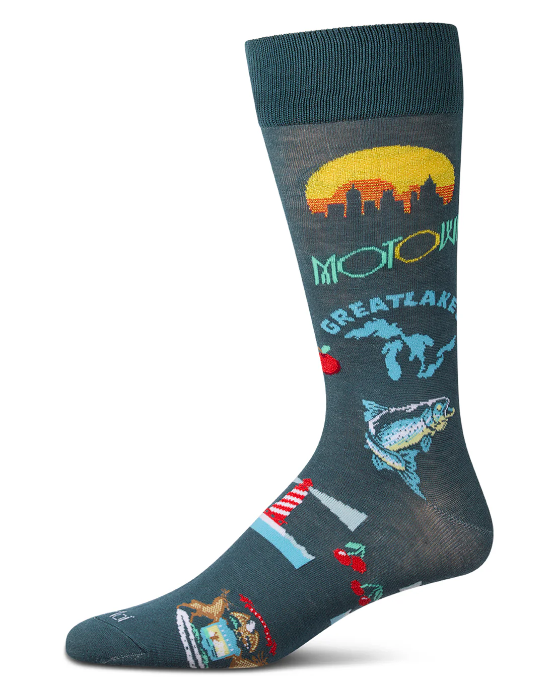 Men's Michigan Themed Bamboo Crew Socks
