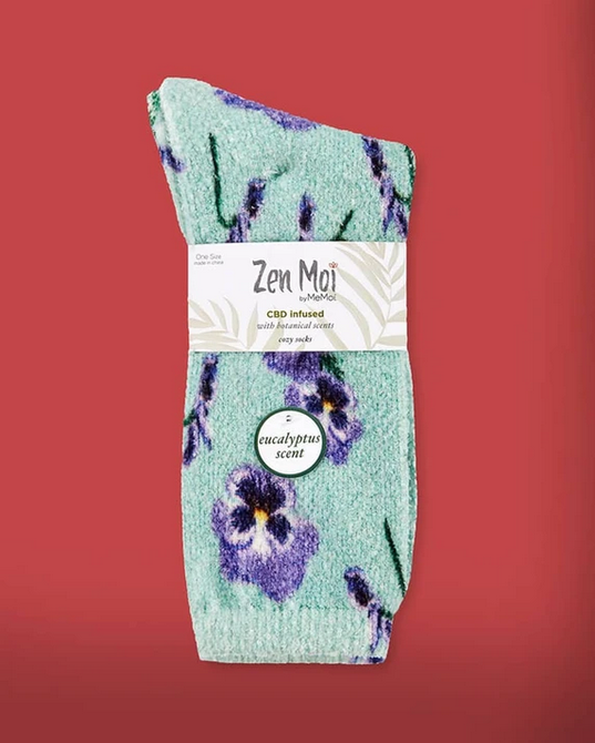 CBD Infused Cozy Crew Socks / Click for Styles