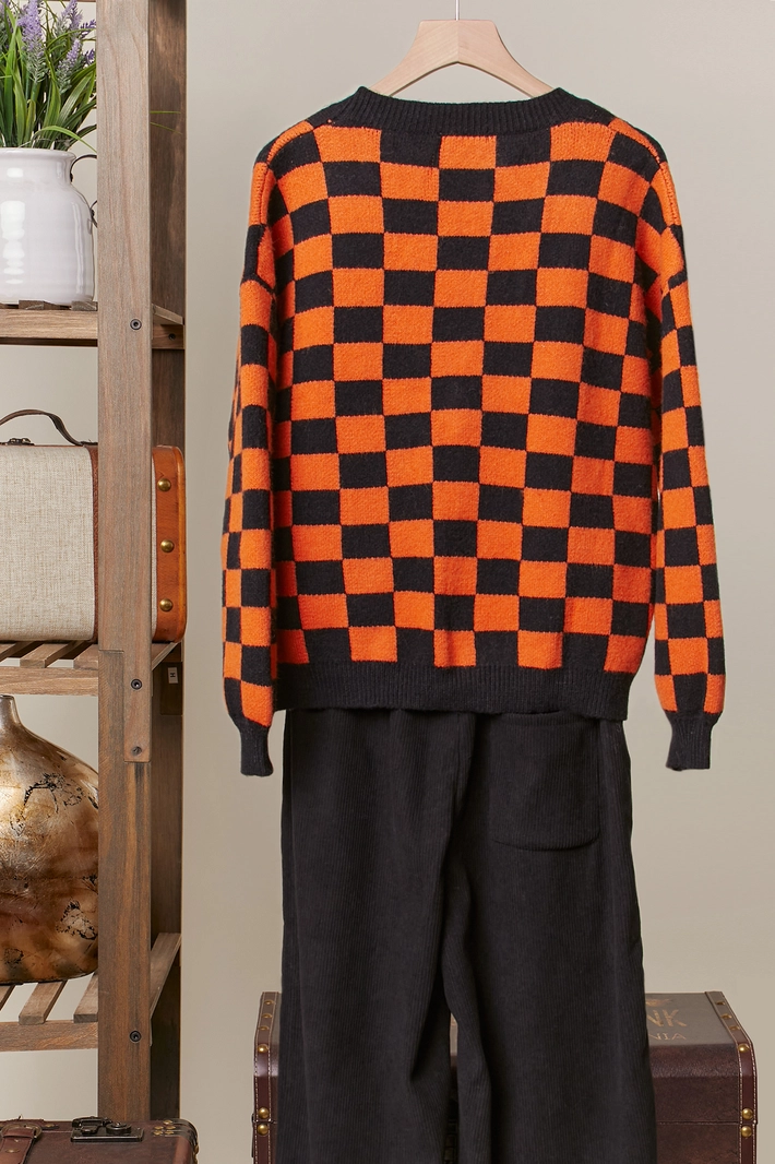 Checkerboard Reaper Cardigan