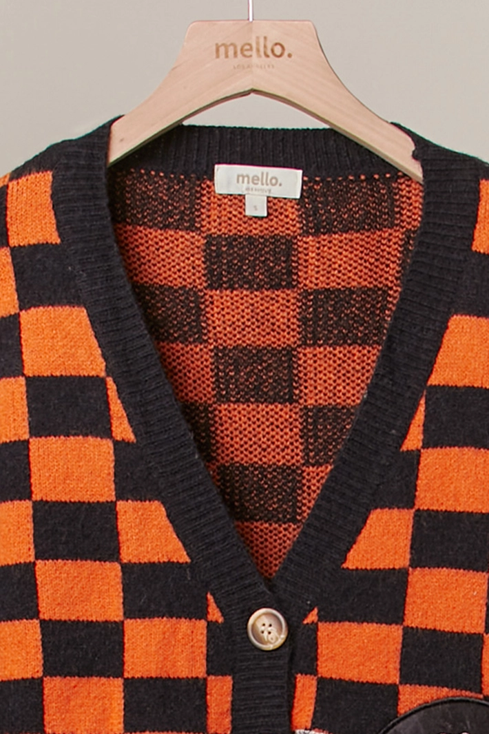 Checkerboard Reaper Cardigan