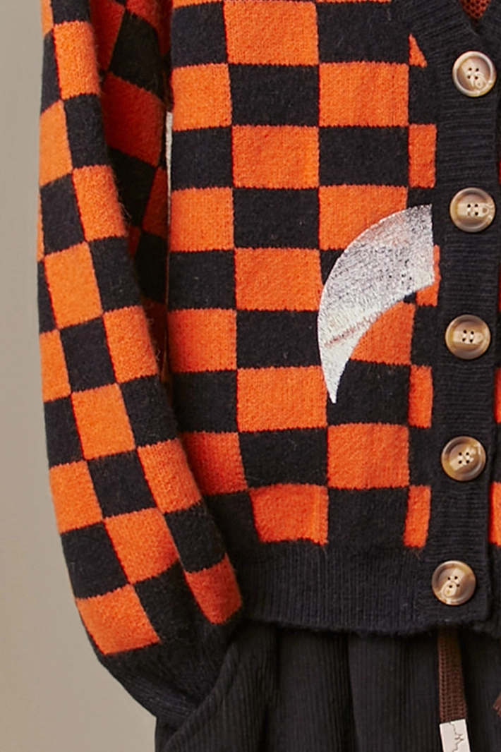 Checkerboard Reaper Cardigan