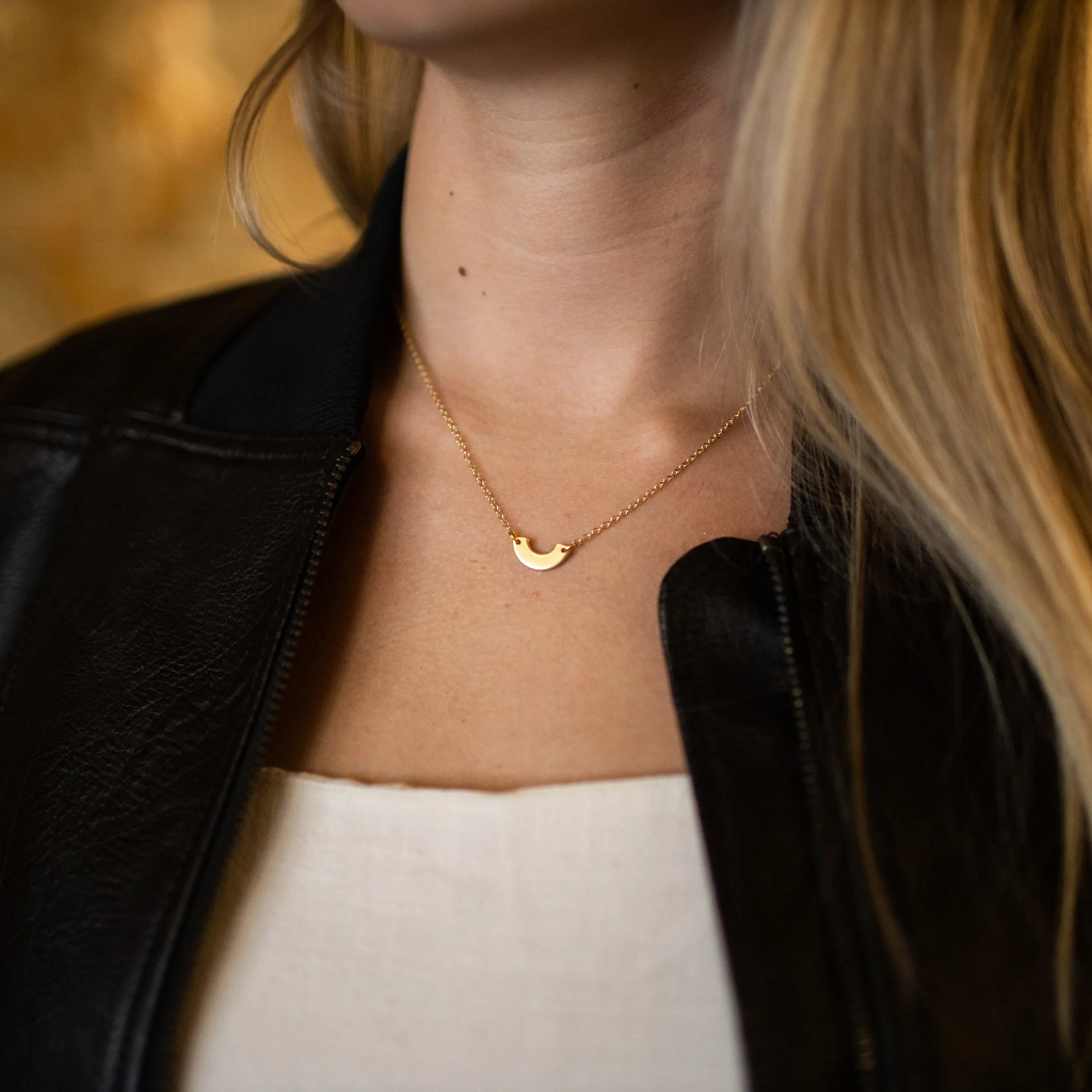 Mend on the Move Poured Out Gold Plated Necklace