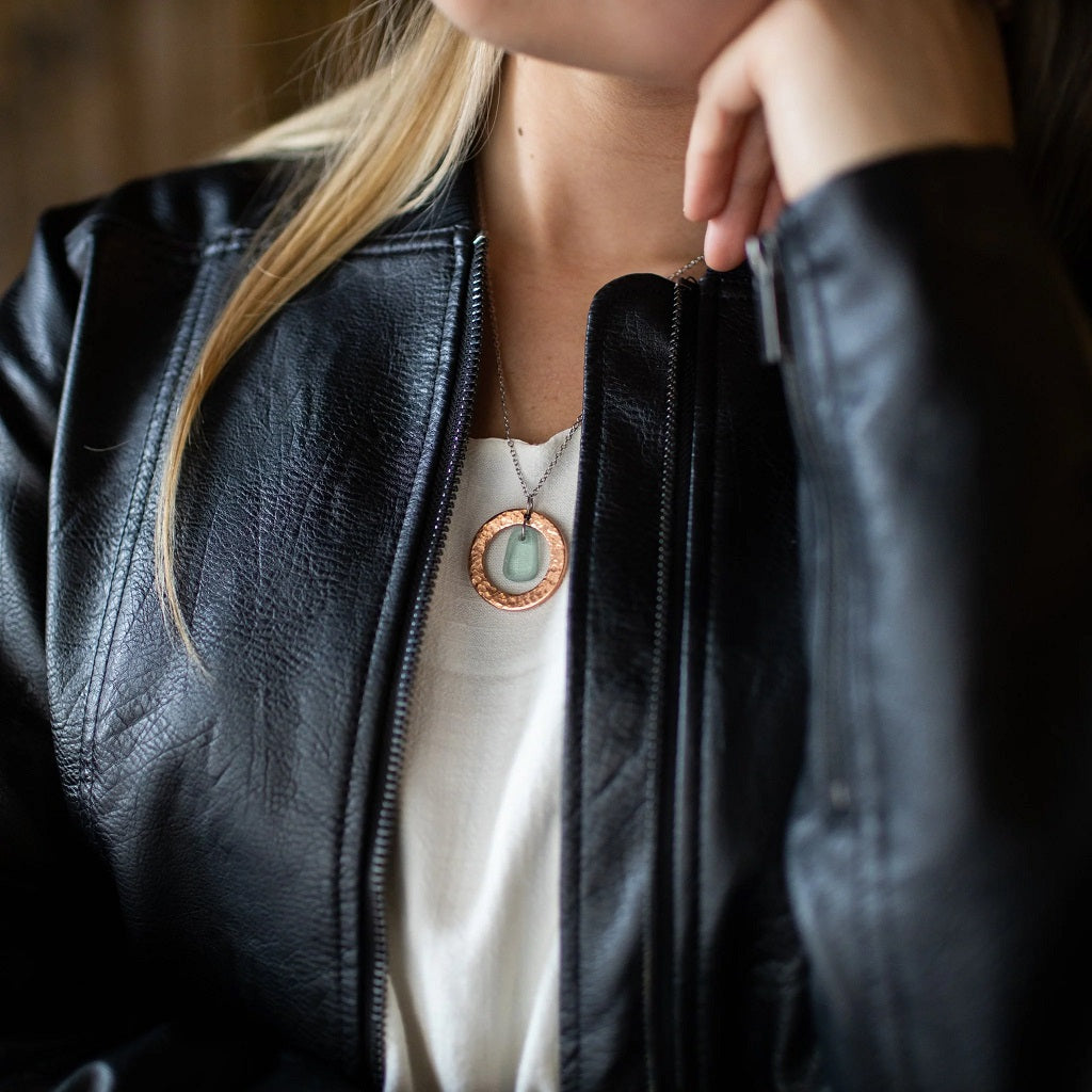 Mend on the Move Restored Copper & Glass Necklace