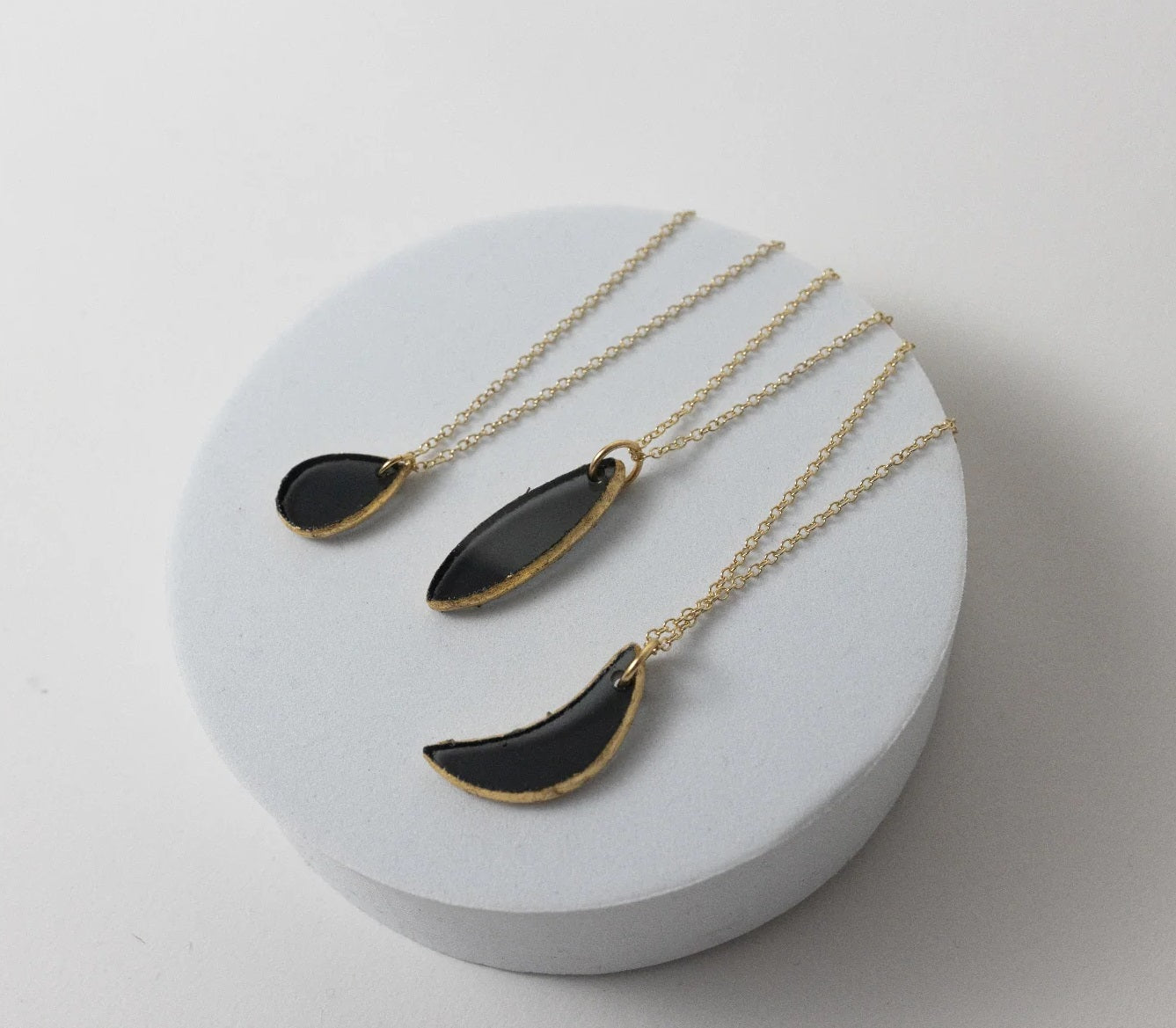 See Me Through Black Glass Necklace